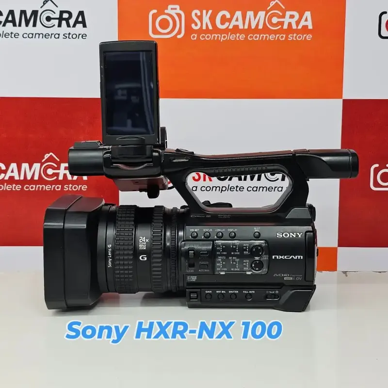 Sony HXR-NX100 Professional Full HD NXCAM Camcorder – Exmor R CMOS  Sensor, 12x Optical Zoom