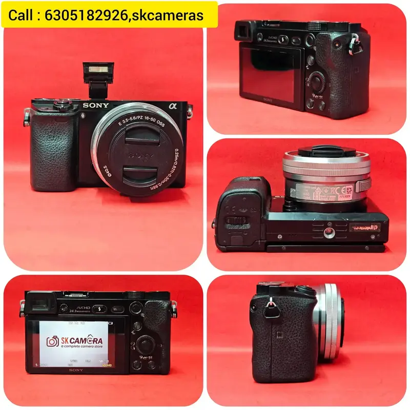 Sony Alpha 6000 Mirrorless Camera with 16-50mm OSS Lens – APS-C  Compact Camera (With