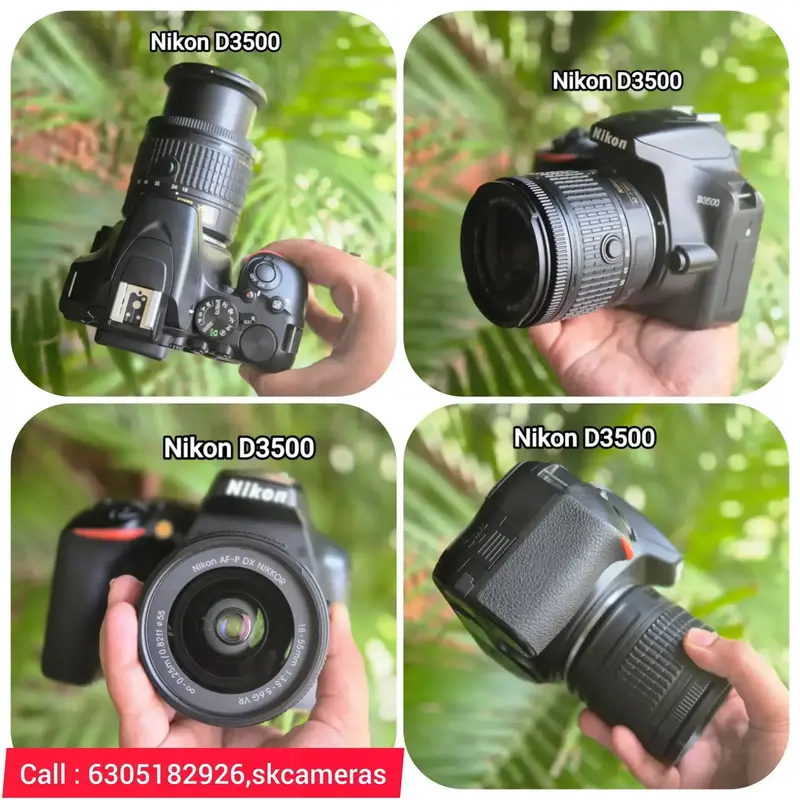 Demo Nikon D3500 with AF-P 18-55mm lens like new