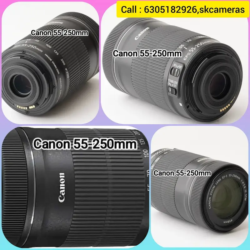 Buy Unbox Canon EF-S 55-250mm f/4-5.6 IS STM Lens for Canon SLR