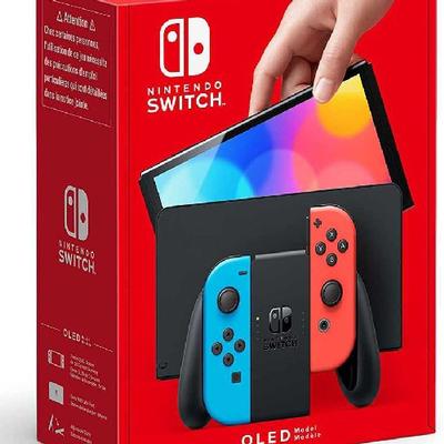 Buy Nintendo Switch OLED Model Neon Red & Blue Joycons online at