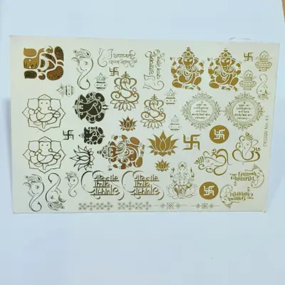 Buy Diwali Mixed Embossed Sticker Design No 42 online at best price ...