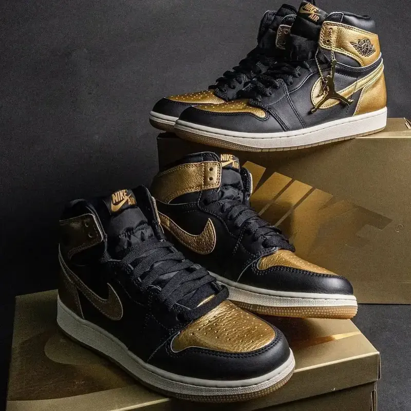 Buy Nike Air Jordan Retro High OG Black& Golden (Master