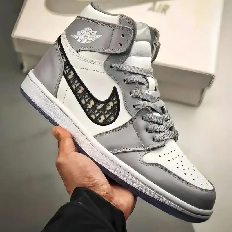 Grey Retro Replica Buy Nike Air Jordan High X Dior (First Copy