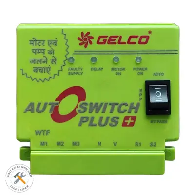 Gelco Auto Switch Plus - Single Phase Preventer for 3 Phase Motors