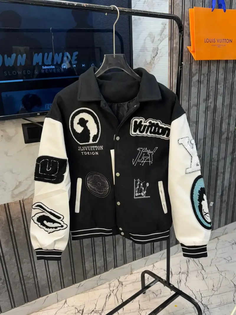 Buy Louis Vuitton MR245 Varsity Jacket |mported Premium Wear
