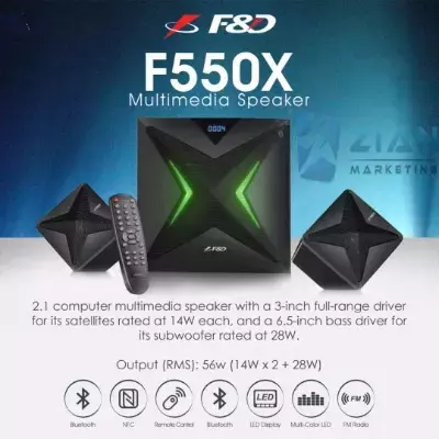 f&d F550X 2.1 MULTIMEDIA SPEAKERS G
