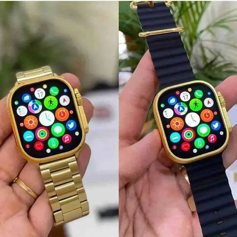 Buy I99 Pro 49mm Golden Smartwatch With Strap Made In Dubai