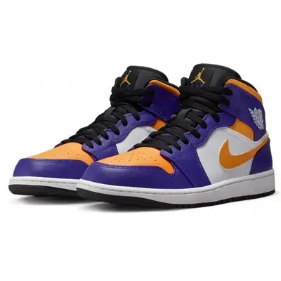 Buy Air Jordan 1 Mid Lakers (2022) online at best price | Sneak Freak
