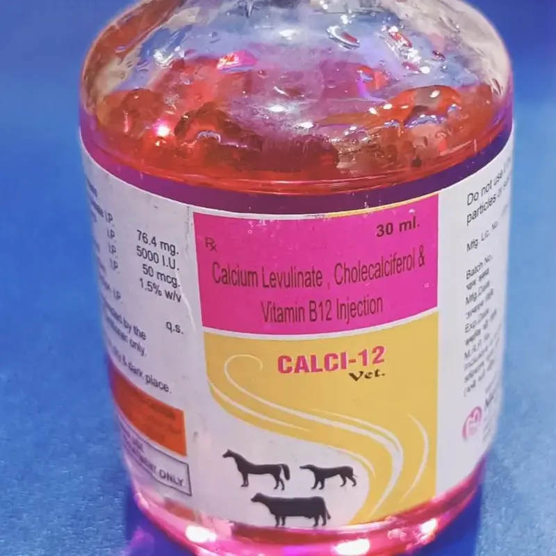 Buy CALCI-12 30 ML (CALCIUM LEVULINATE, CHOLECALCIFEROL & VIT B12 INJECTION)  online at best price