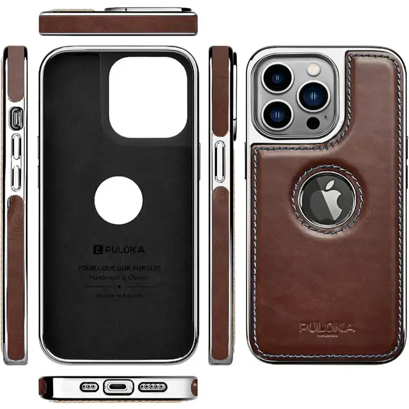 Buy Puloka Chrome Leather Back Case online at best price CEL TEL