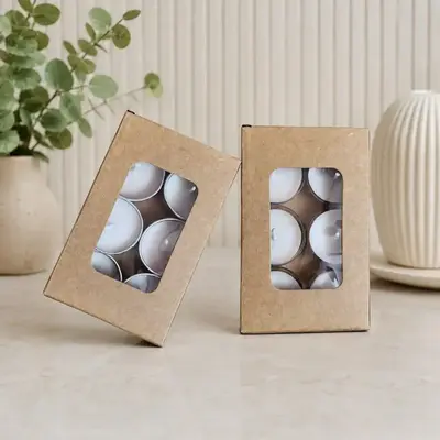 6 pcs craft T-light box | Big wax sachet box