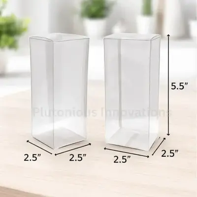 PVC Box 2.5x2.5x5.5 Inch | Premium Packaging