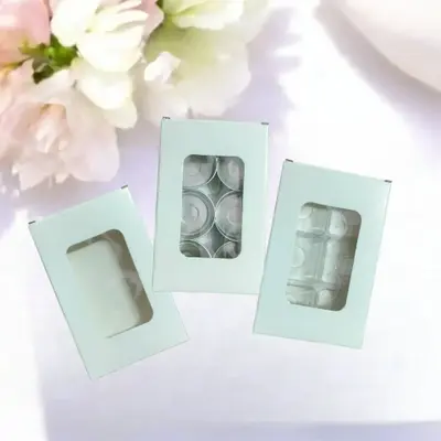 Premium 6 pcs T-Light Box | Festive Candle Packaging