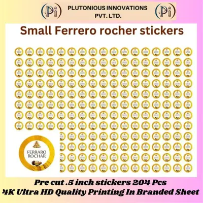 Buy Ferrero Rocher Stickers 0.5 inch – 204 Pcs