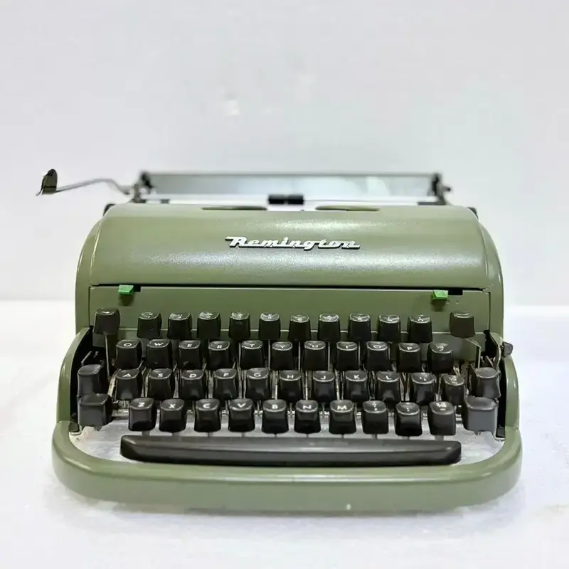 Remington Quiet-Riter Military Green Typewriter – Heavy-Duty USA