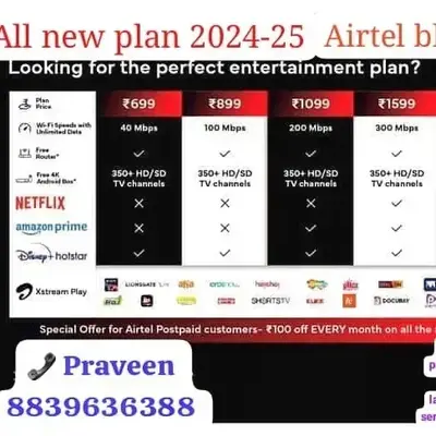 Buy Wifi DTH Plan with Internet broadband online at best price