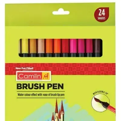 Buy Camlin Brush Pens 24 Shades online at best price School