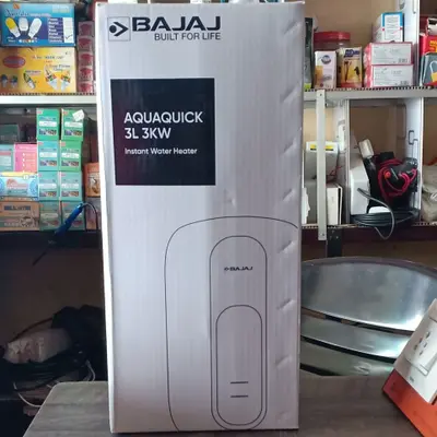 Order BAJAJ Aquaquick 3L Instant Water Heater Online From SHOCK CARE  ENTERPRISES,kollam