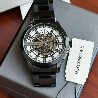 Buy Armani Exchange Automatic Black online at best price HMC WATCHES