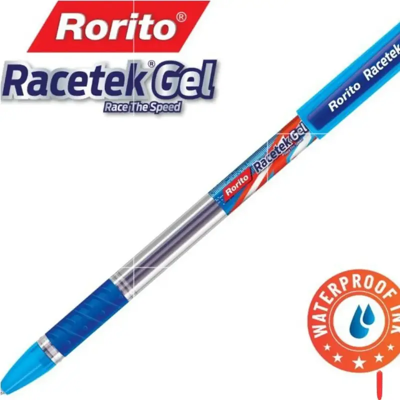 Buy Rorito Racetek Gel Pen Blue(Pack of 10) online at best price
