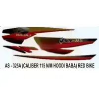 Graphics Sticker Set for Bajaj Caliber 115 Red