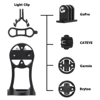 Bicycle computer mount holder with front extension handlebar bracket for Garmin, Wahoo, and Bryton