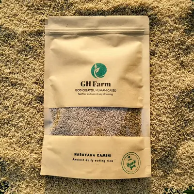 GH Farm: Naturally Grown Narayana Kamini Rice |Better Health