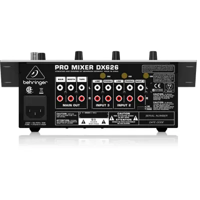 Buy Behringer DX626 Professional 3-Channel DJ Mixer online at best