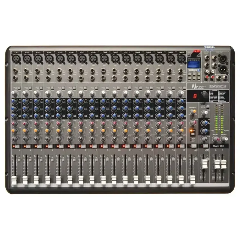 NX Audio Symphony 16 16-Channel Mixer with USB and Bluetooth