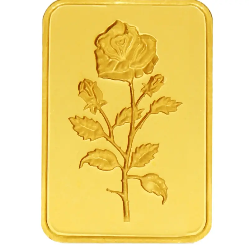 Buy One Gram Gold Flower Bar 999 Purity 24 K online at best price