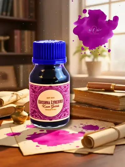 Buy Kesar Gulabi ink 60ml online at best price | wOw Calligraphy