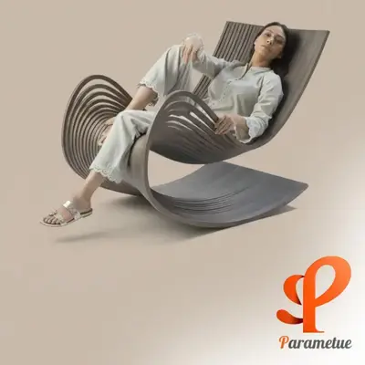 Buy Nimbus Parametric Sculptural Rocking Chair at Parametue