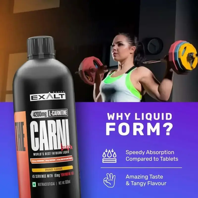 Buy Exalt The Carni Burn 900ml, 45 servings online at best price | Powerhub  Nutrition