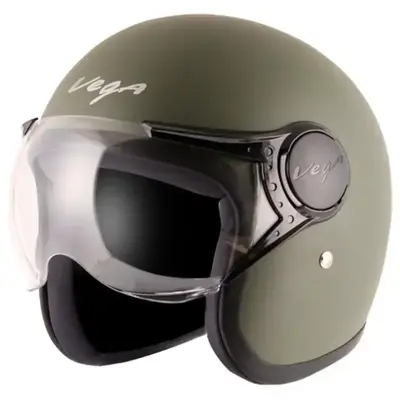 Buy VEGA Jet W/Visor Motorbike HELMET Open Face (Size:L) online