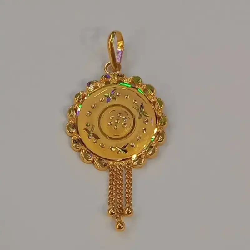 Buy Gold Locket Design For Women online at best price - Main Image