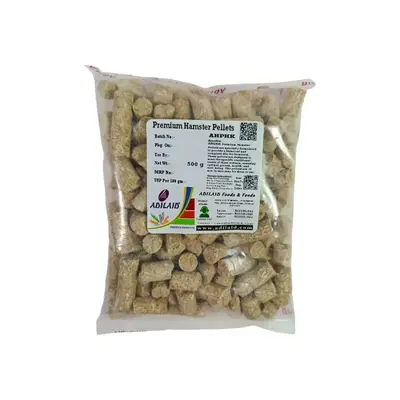 ADILAID Hamster Pellets – 500g Balanced Diet