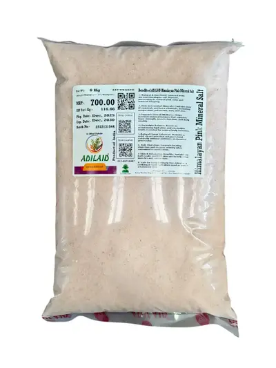 ADILAID Himalayan Pink Mineral Salt 6Kg