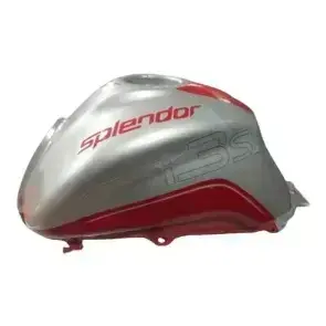 Hero Splendor iSmart 110 i3s Petrol Tank Silver and Red