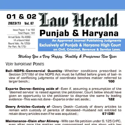 Buy Law Herald Punjab Haryana Subscription 2024 online at best price Law  Herald Publications