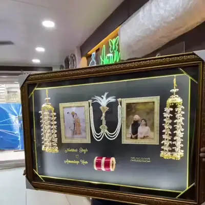 Buy Wedding Items Preserved In Light Frames online at best price