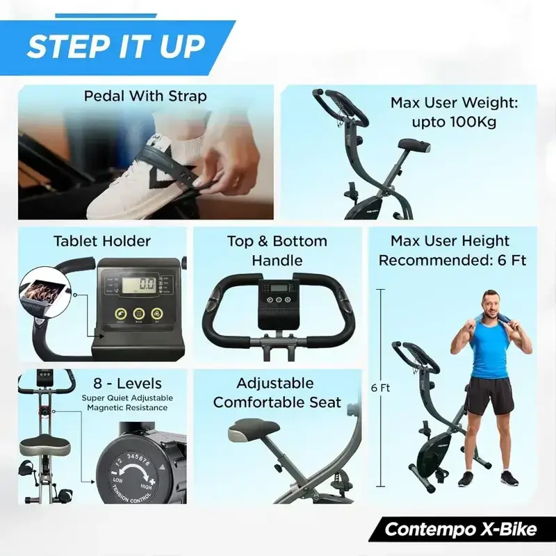 Buy Reach Contempo Foldable Exercise Cycle Perfect for Home Gym