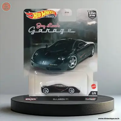 Miniature Hot Wheels 1/64 - McLaren F1 - Série 'Real Riders' Jay Leno's Garage - Boîte Fermée
