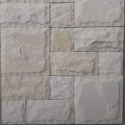 Buy Off White Rockface Wall Cladding online at best price