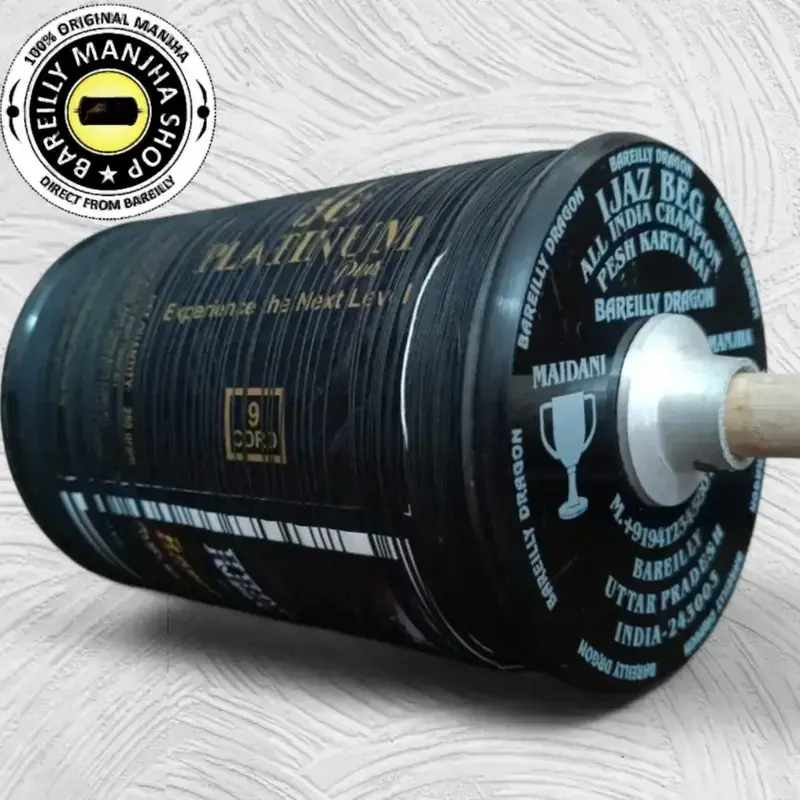 3 Reel 9 Cord AK56 Platinum Plus Bareilly Dragon Manjha