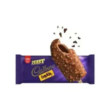 Buy Kwality Wall's Feast Cadbury Crackle Ice Creams 62 GRAM online