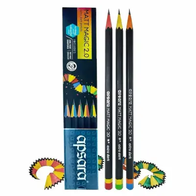 Buy Apsara Matt Magic Pencil Writing Pencils With Dual....