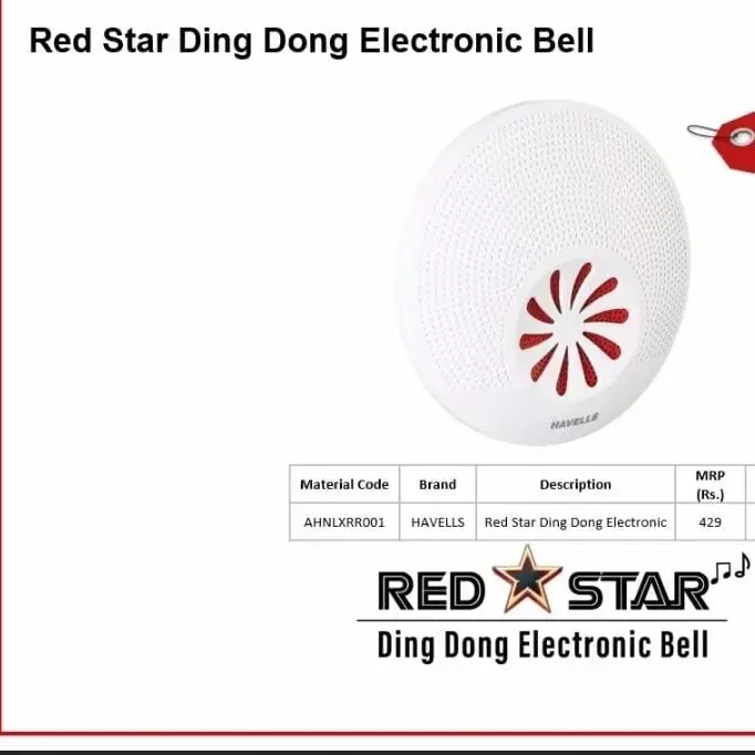 Buy Havells Red Star Ding Dong Electronic AHNLXRR001 online at
