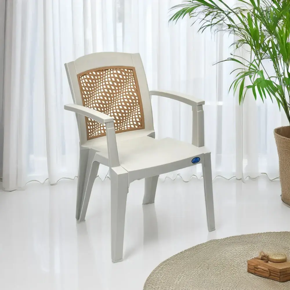Nilkamal Captain Chair With Cushion Plastic Chair High Chair