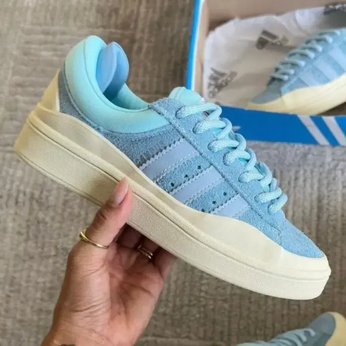 Buy Adidas Campus x Bad Bunny Blue n White online at best price